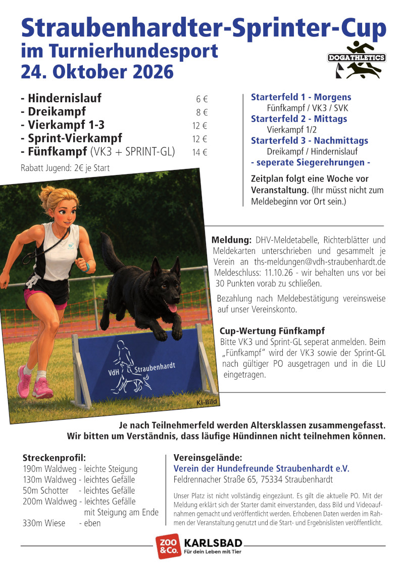 Ausschreibung Sprinter-Cup 2026